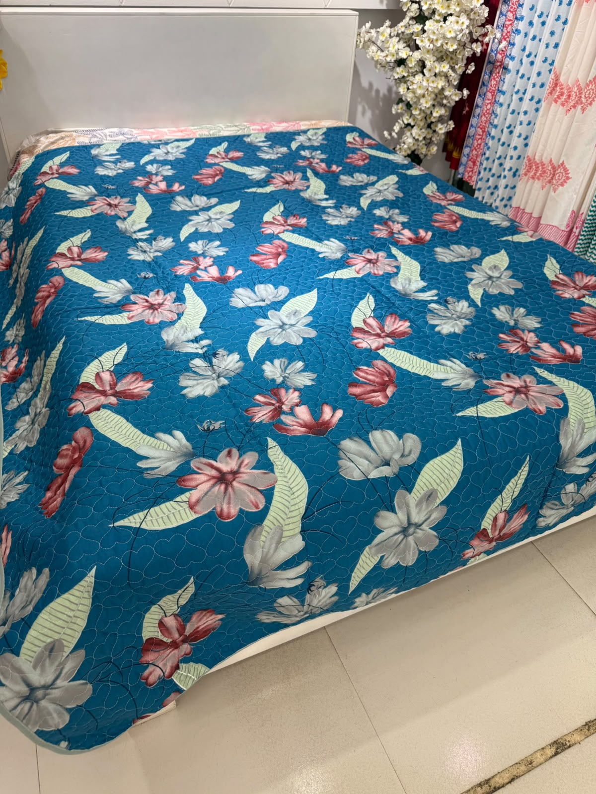 Ac katha Blue Floral
