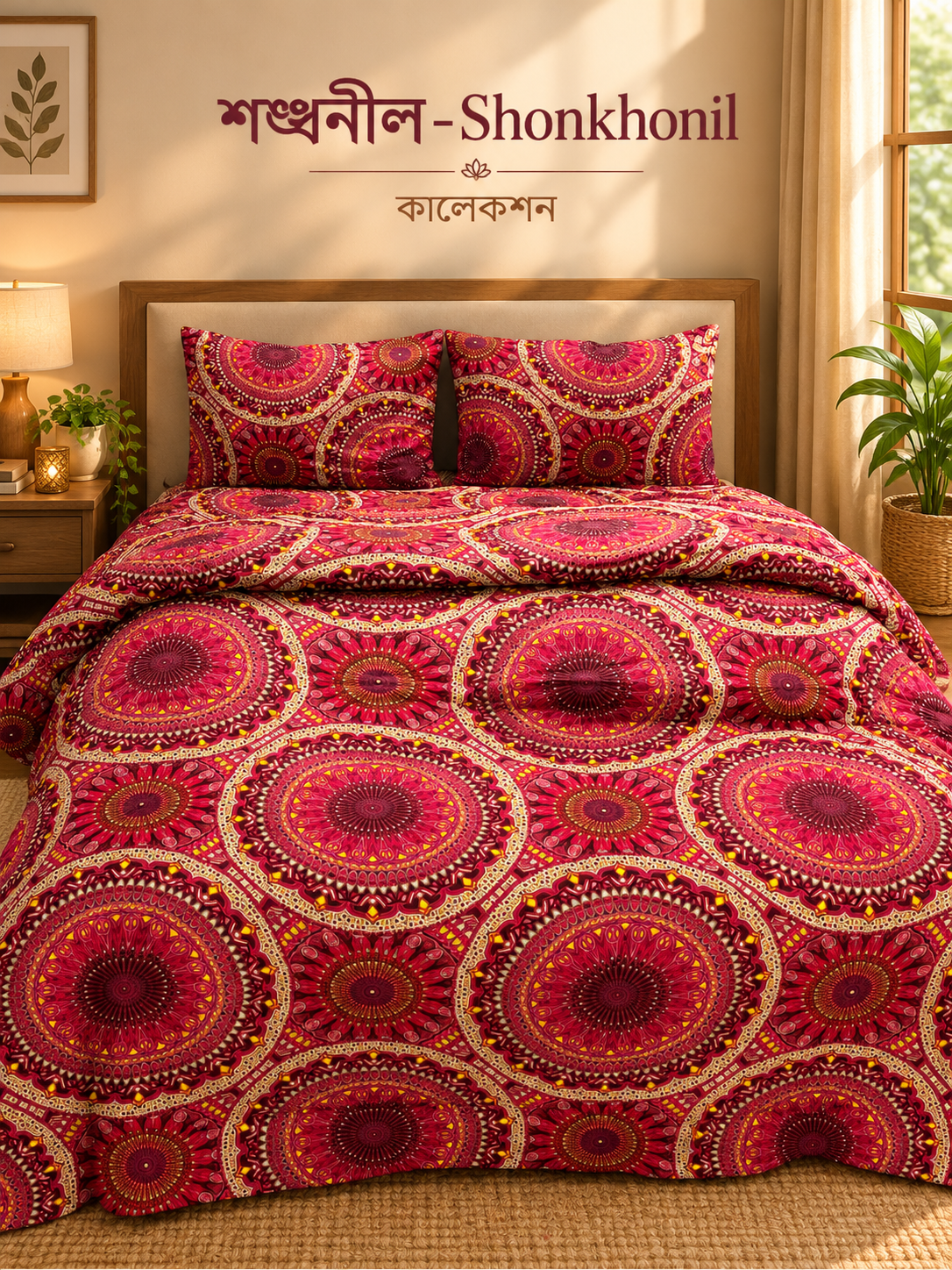5 pis comforter merun  moyori